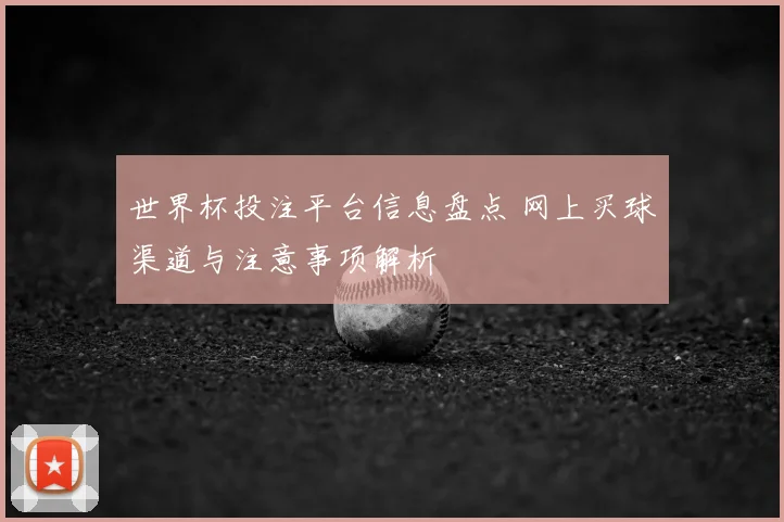世界杯投注平台信息盘点 网上买球渠道与注意事项解析